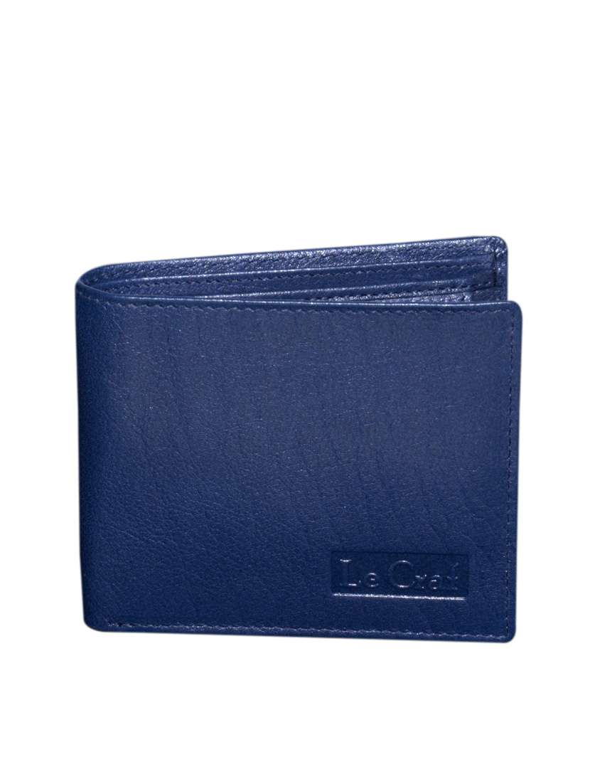 navy blue genuine leather wallet