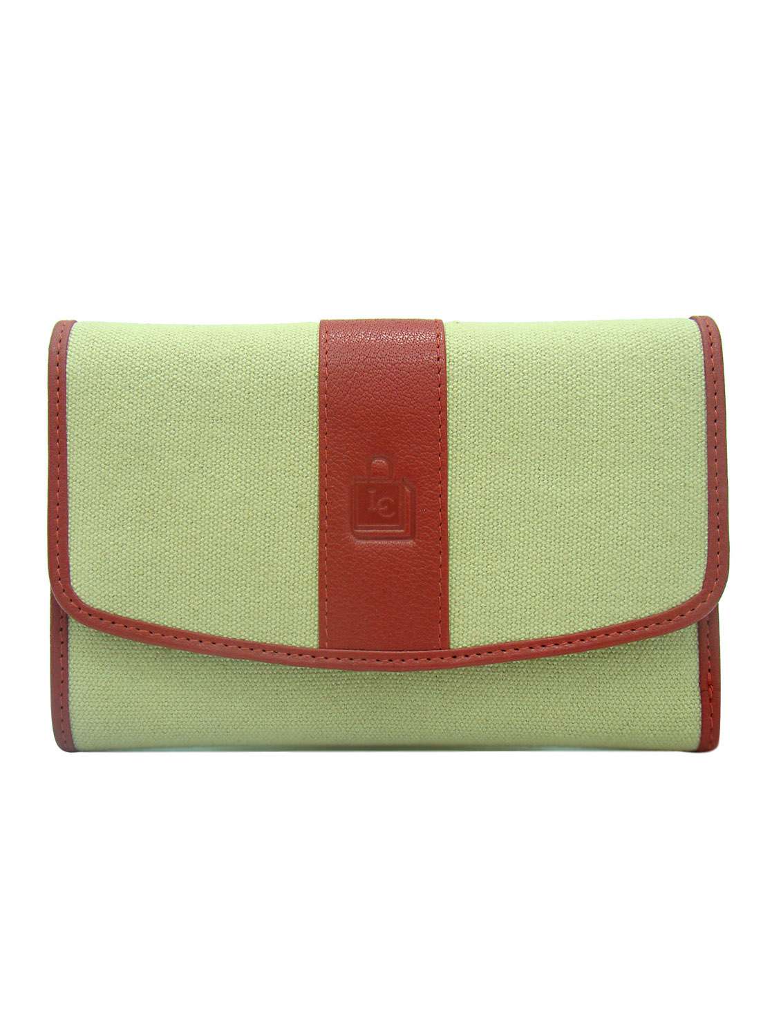 red canvas wallet