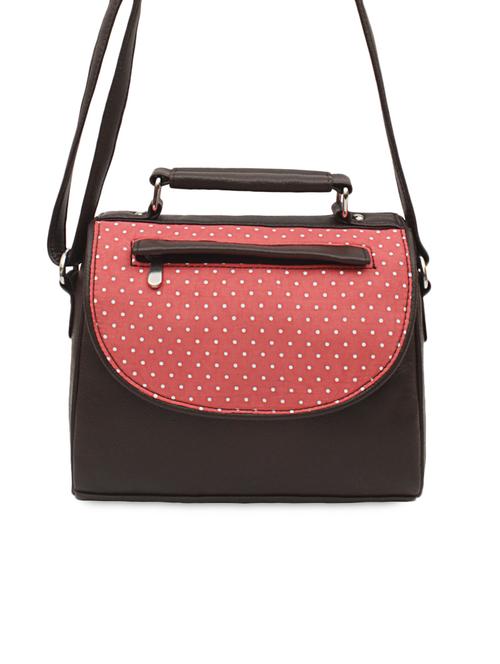 multi polka dots printed leatherette sling bag - 1054359 - Standard Image - 0