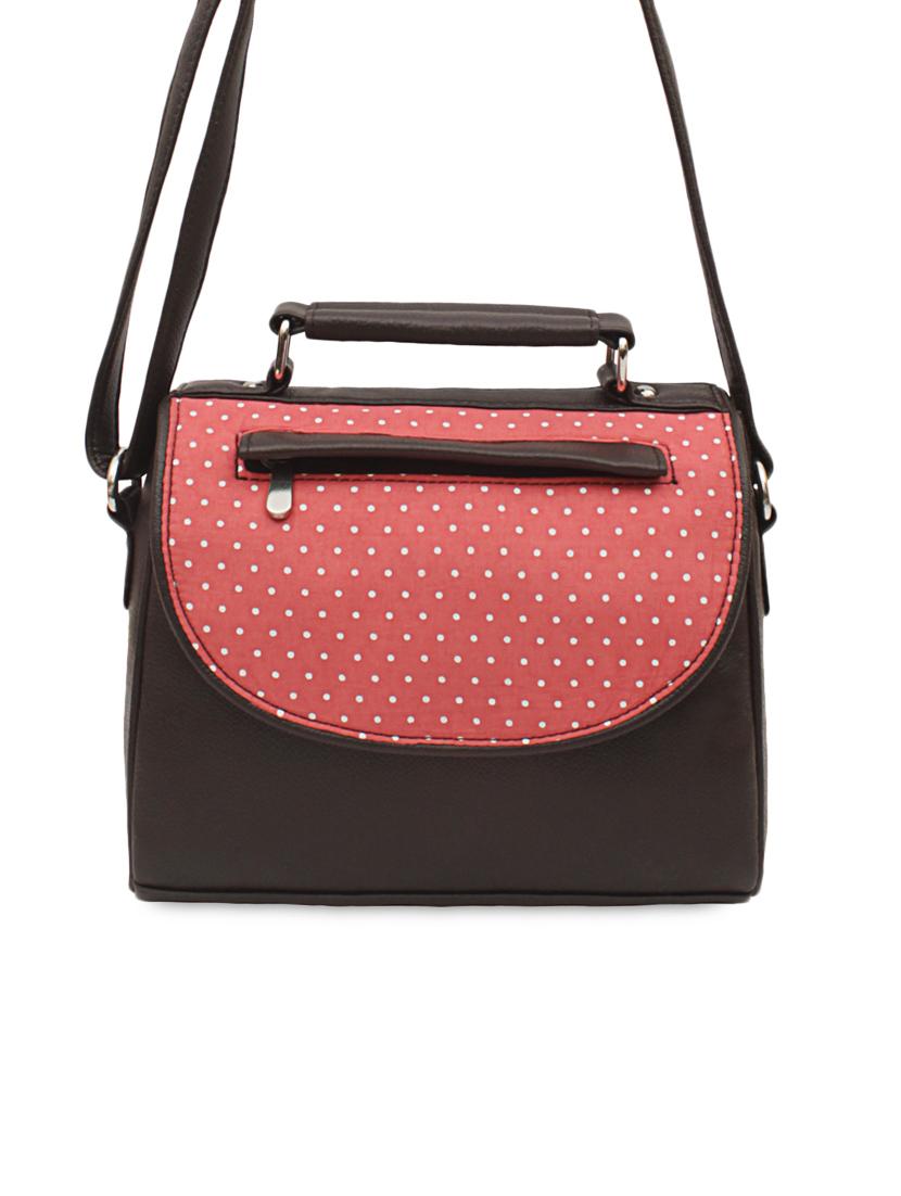 multi polka dots printed leatherette sling bag - 1054359 - Zoom Image - 0