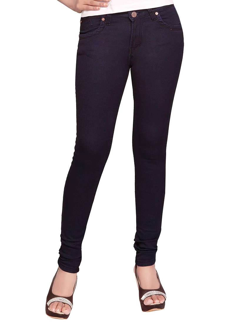black stretchable denim jeans