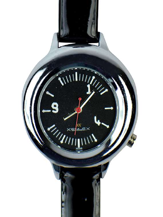 xenlex analog black watch for women