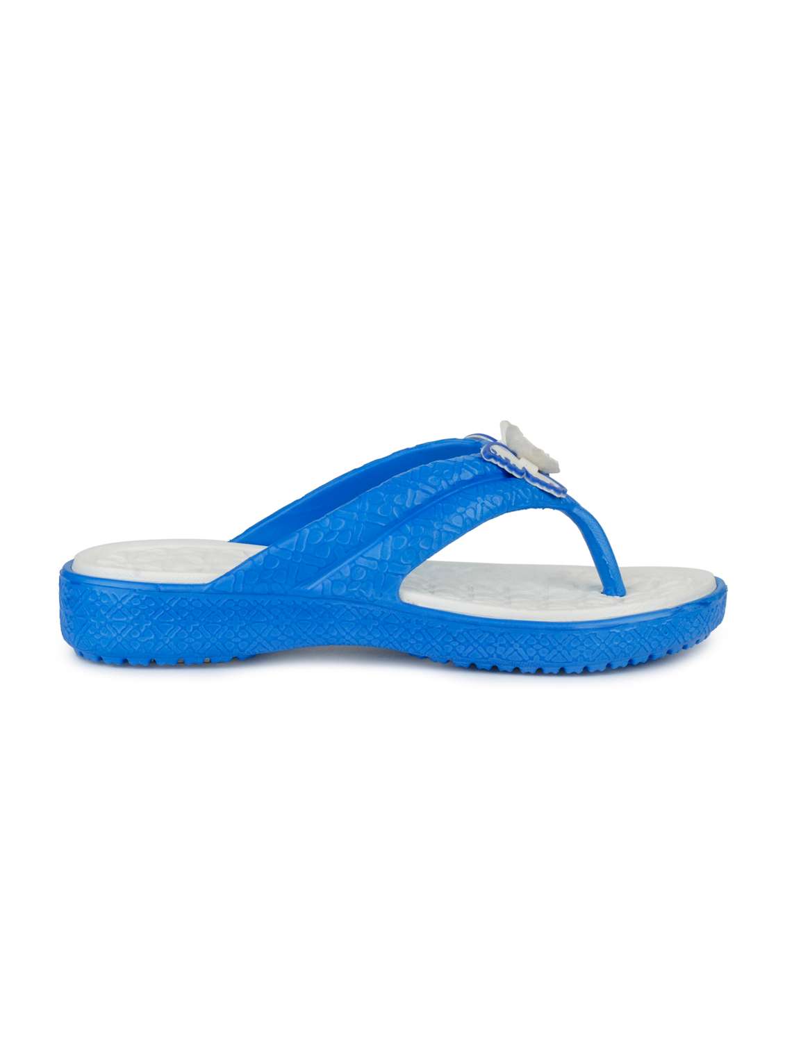 White,blue Rubber Flip Flops - 10606737 -  Standard Image - 1