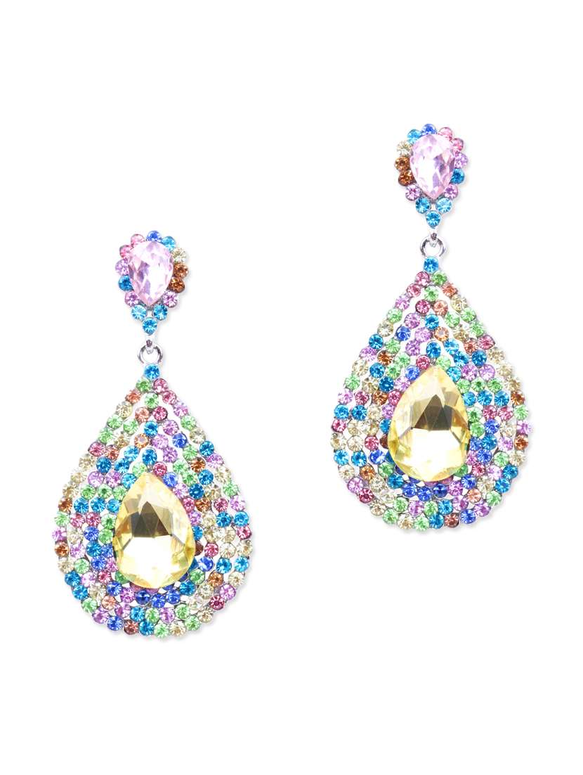 yellow metal alloy earring