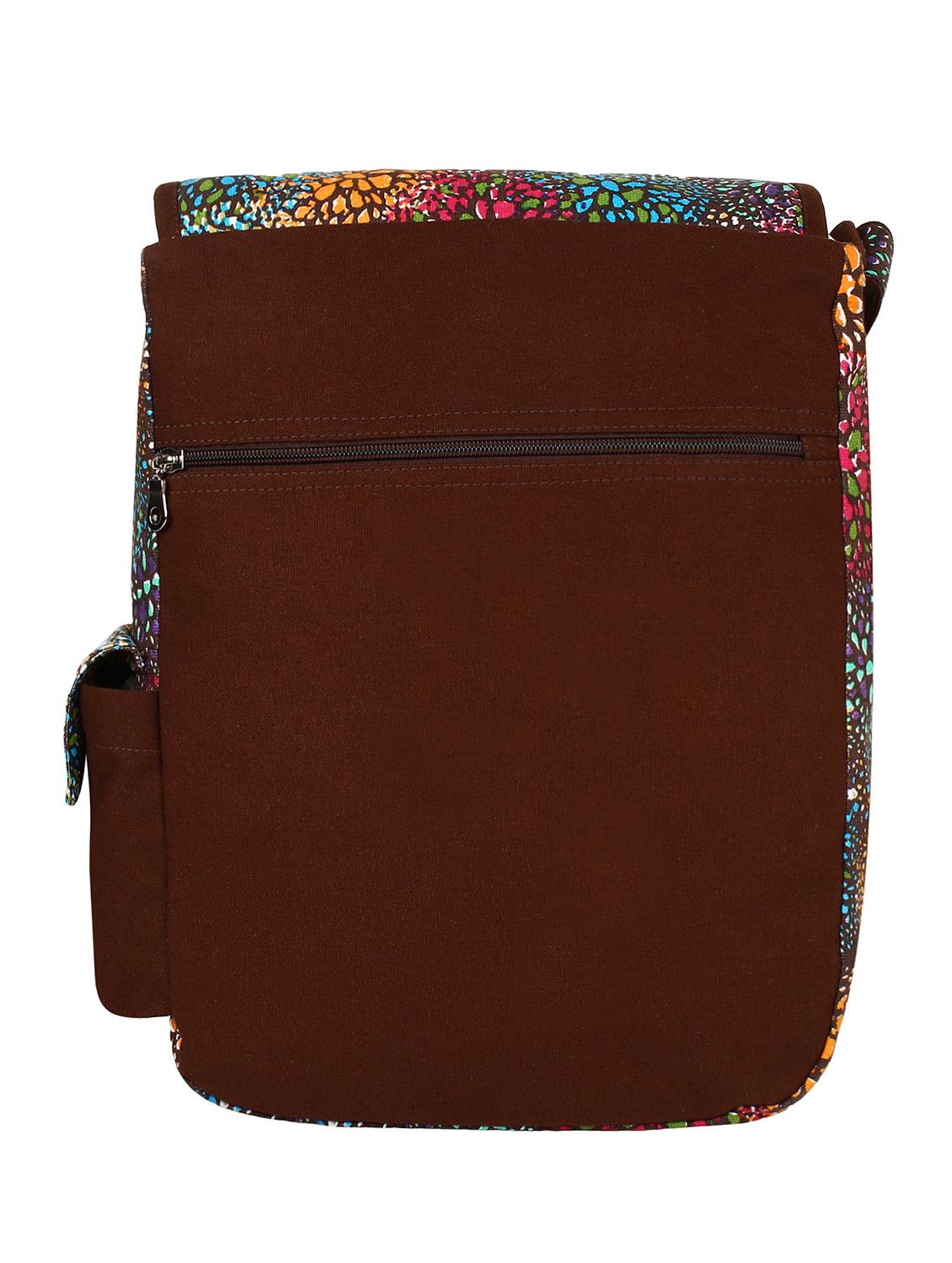 brown printed sling bag - 10629081 -  Standard Image - 1