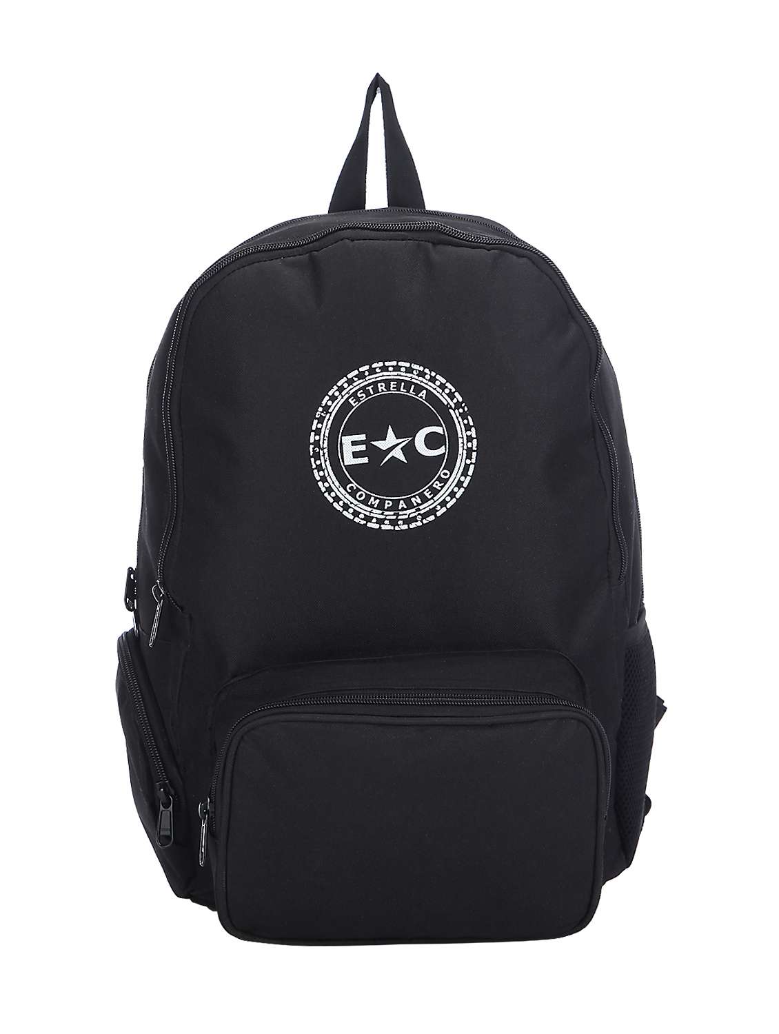 black polyester laptop bag