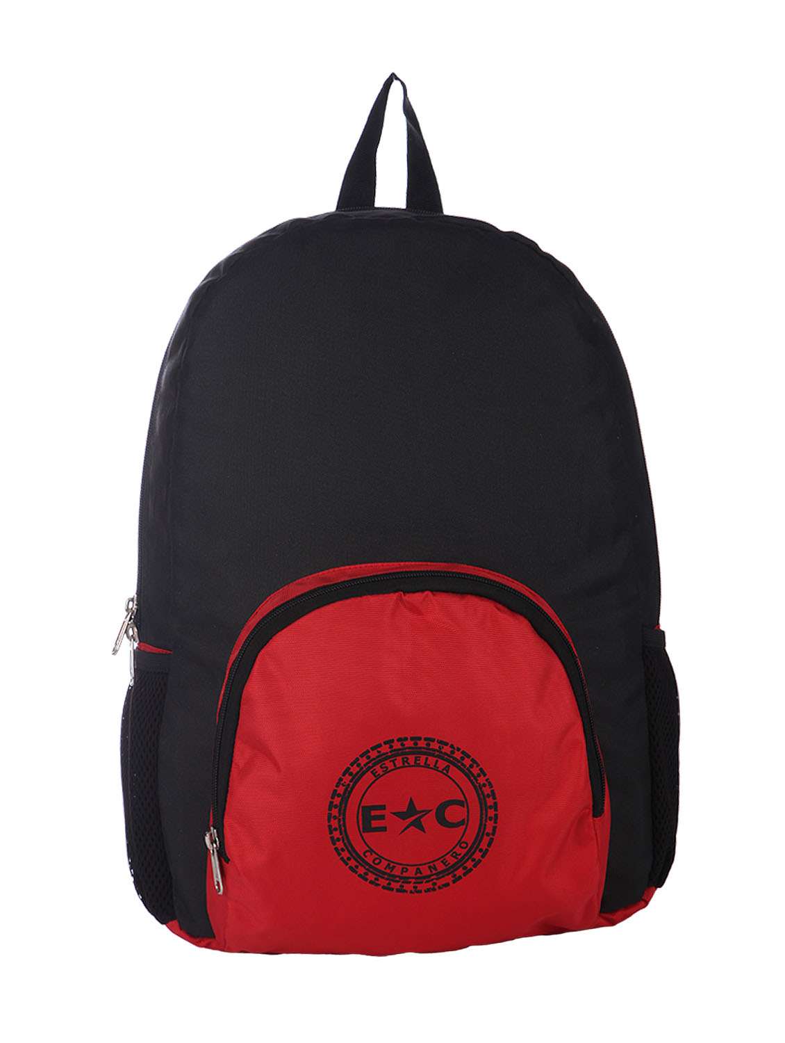 black,red polyester laptop bag