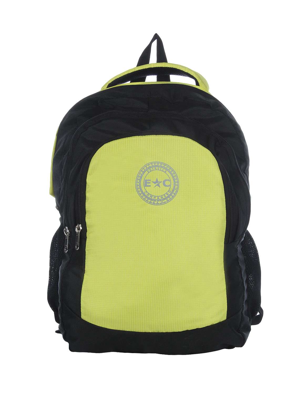 black,yellow polyester laptop bag