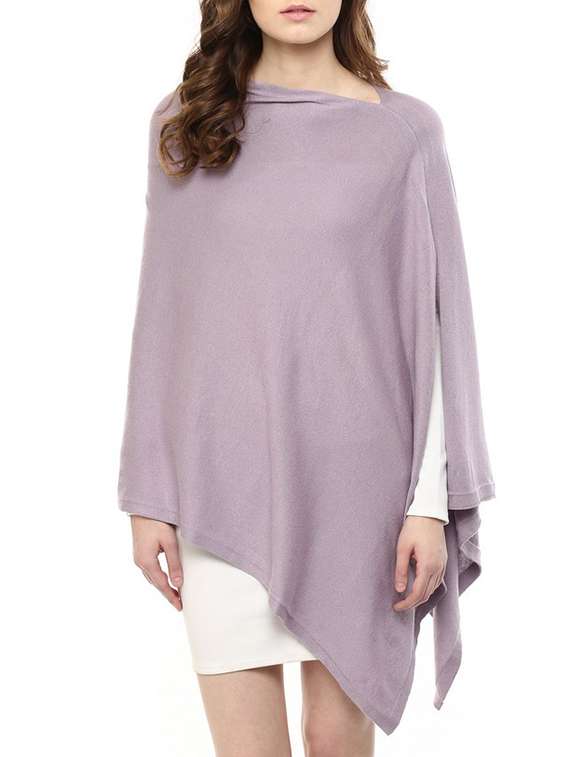 purple 100% cotton summer poncho