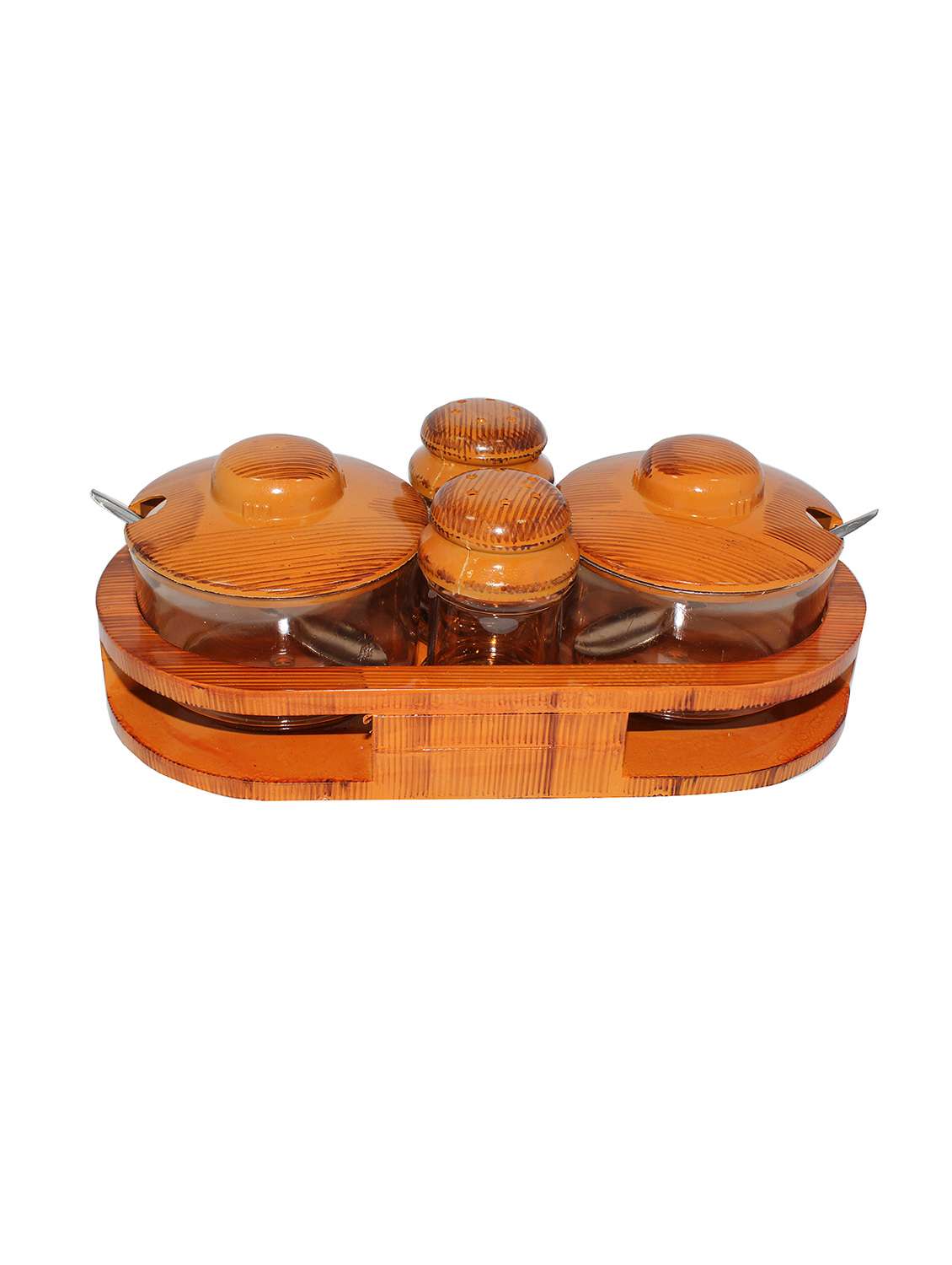 param veer brown pickle,salt & pepper stand