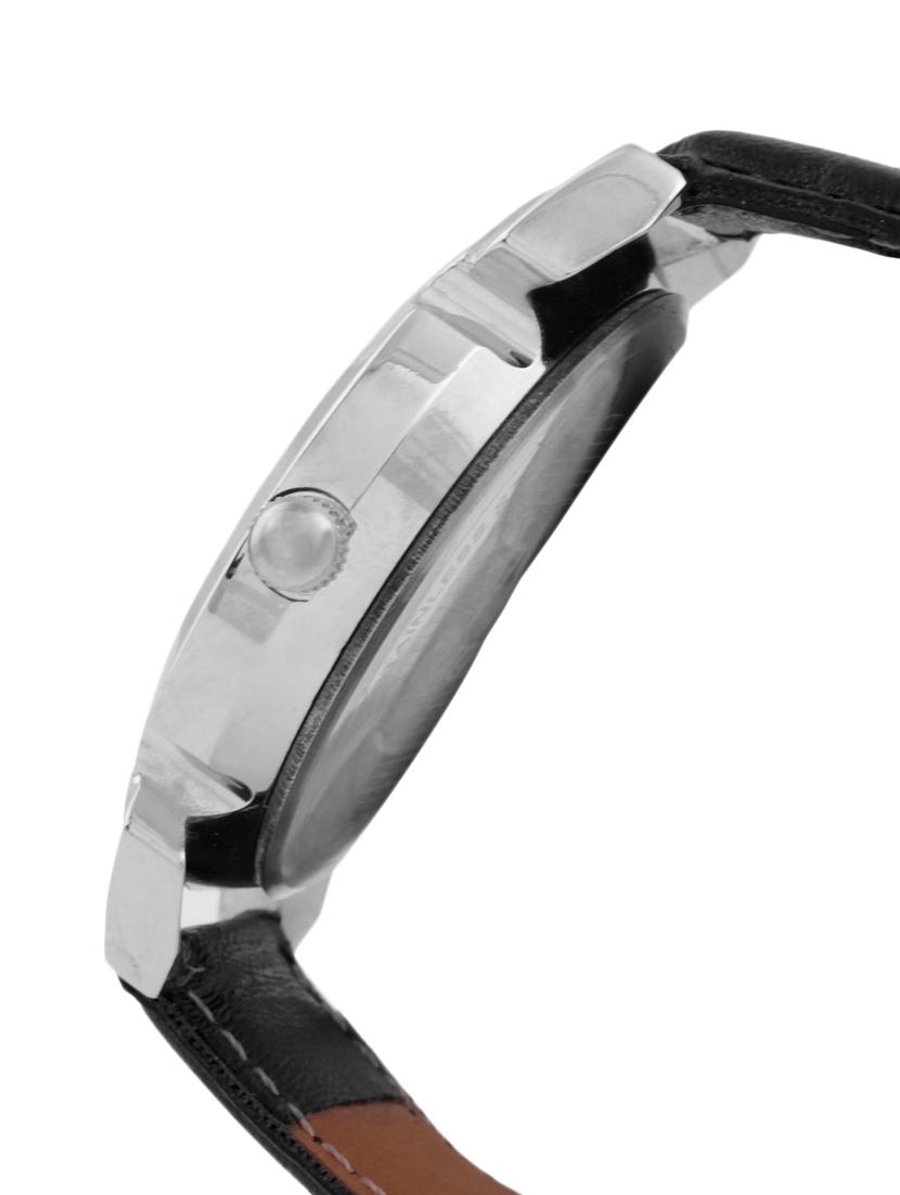 black leather analogue watch - 10809570 -  Standard Image - 1