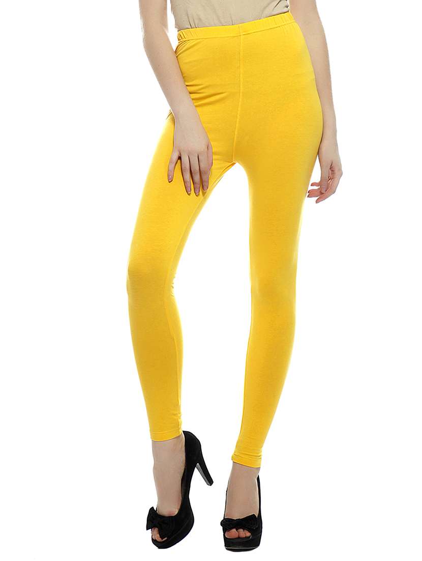 yellow cotton leggings
