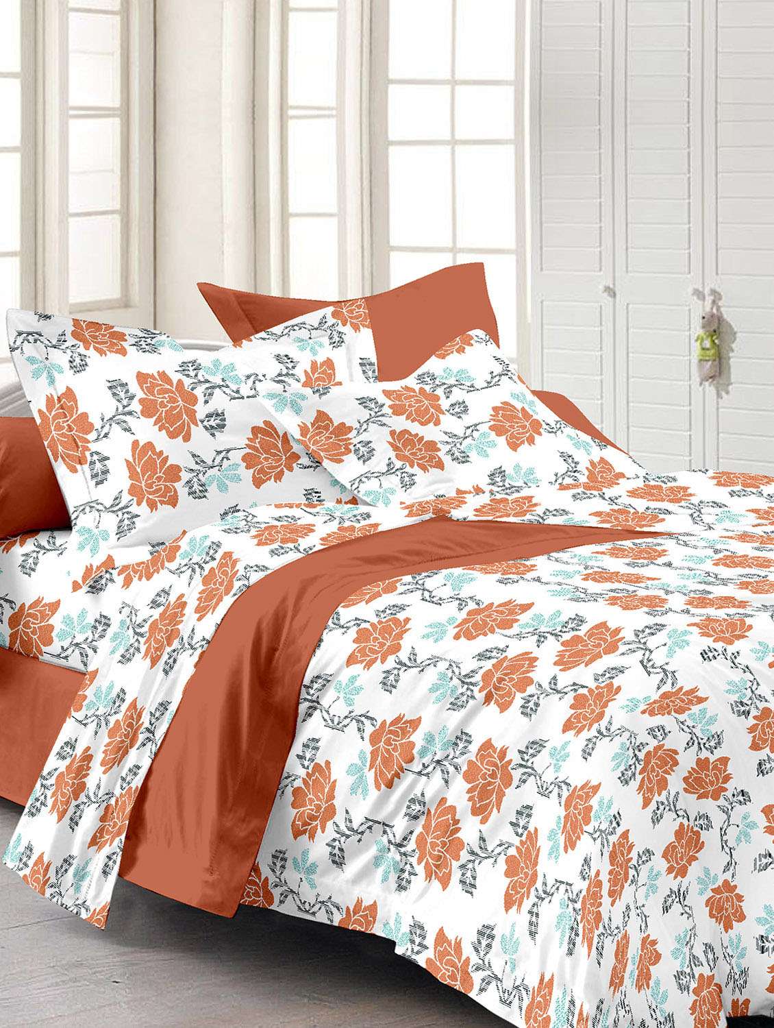 cotton floral single  bed dohar