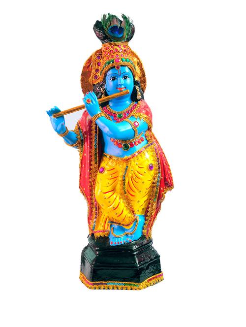 home decorative fiber krishna with flute - 10830202 -  Standard Image - 0