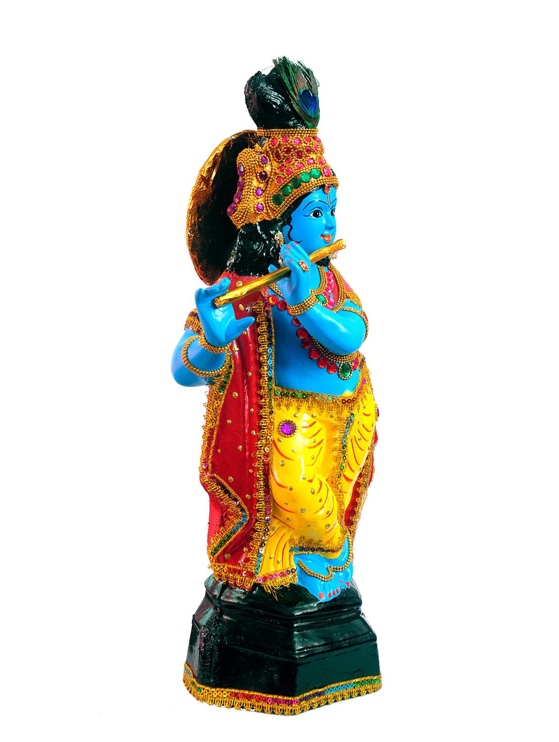 home decorative fiber krishna with flute - 10830202 - Standard Image - 1