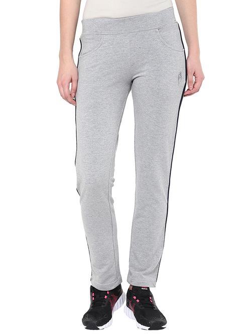 grey cotton taped track pant - 10833984 -  Standard Image - 0