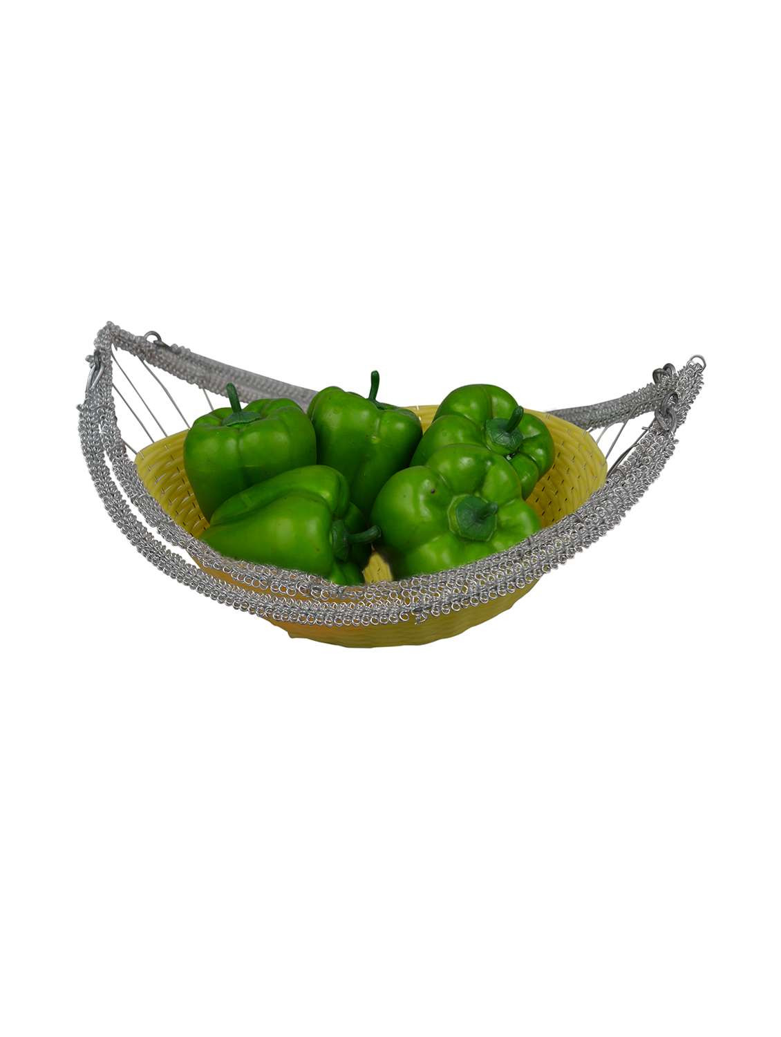 Artificial Lengh Basket With Artificial 5 Vegetables
