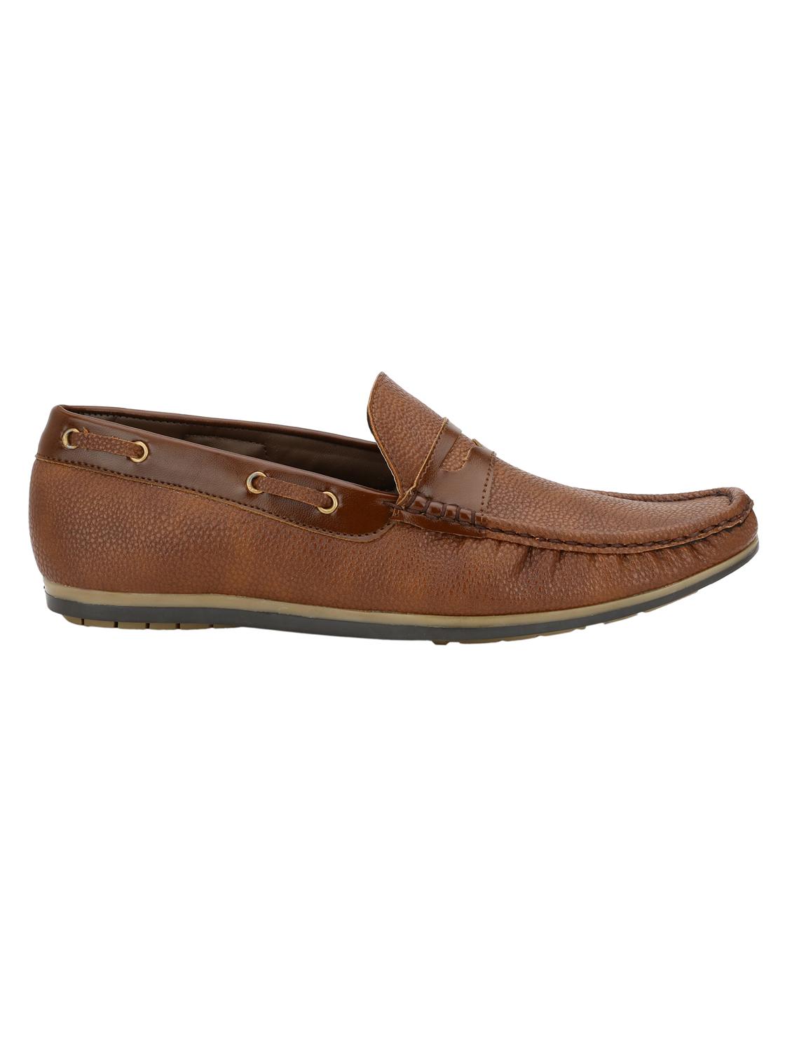 brown faux leather loafers - 10889279 - Standard Image - 1