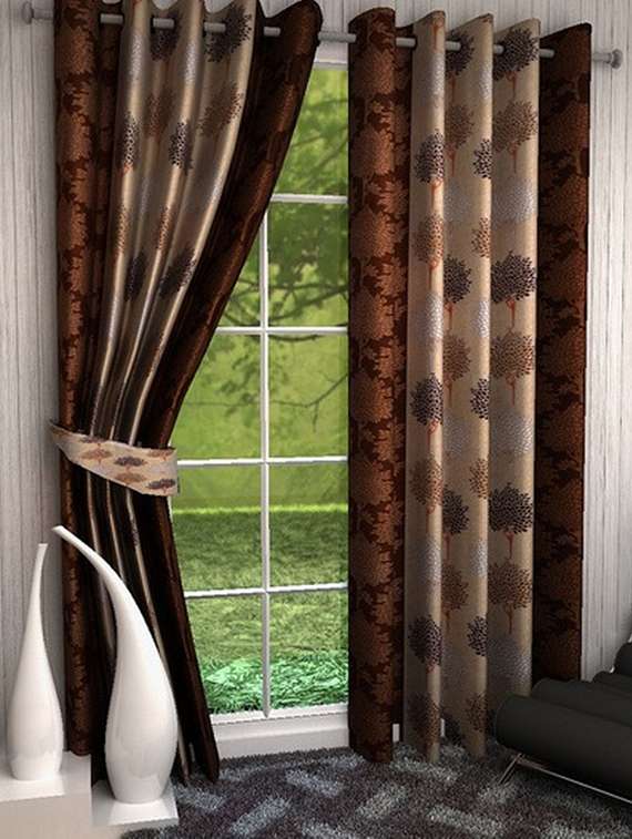 k dã©cor beautiful polyster door curtain - 1 pc