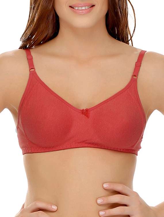 Set Of 2 Multi Colored Cotton Blend Regular Bra - 10971096 -  Standard Image - 1