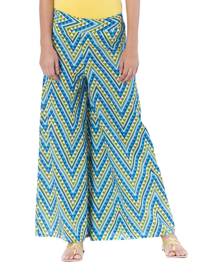 multi colored cotton palazzos
