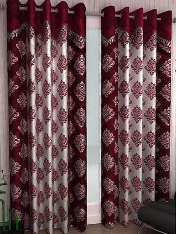 k d??cor valance style long door curtain - 1 pc