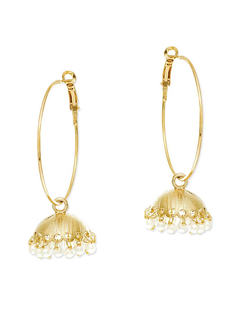 gold metal alloy earring