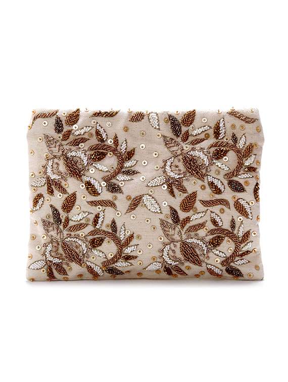 multi colored cotton pouch