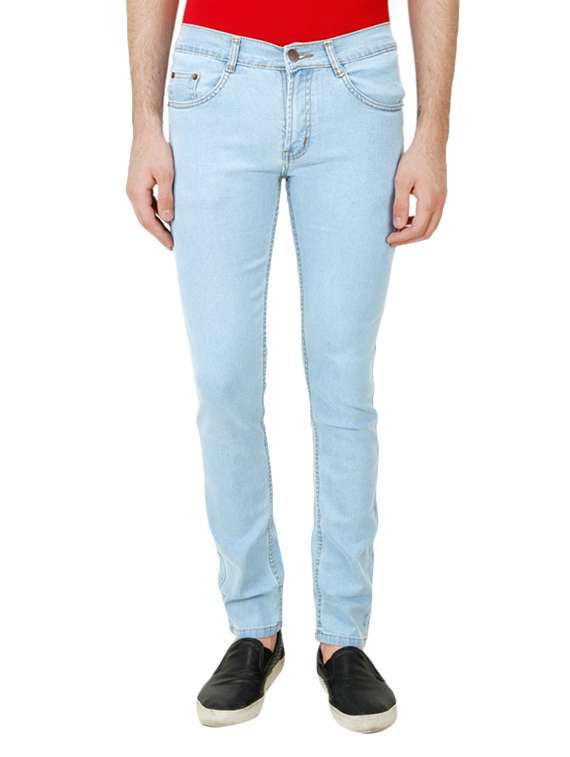blue denim plain jeans