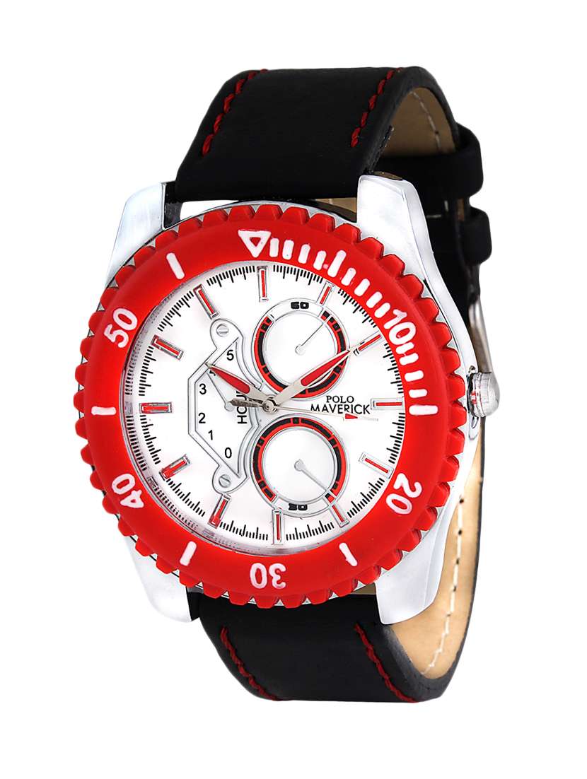 polo maverick men  analog casual watch