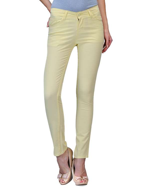 yellow cotton trousers