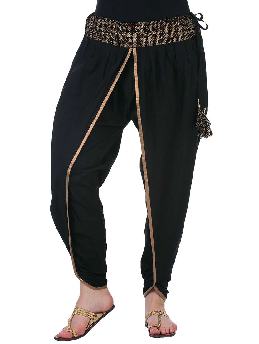 black cotton trousers