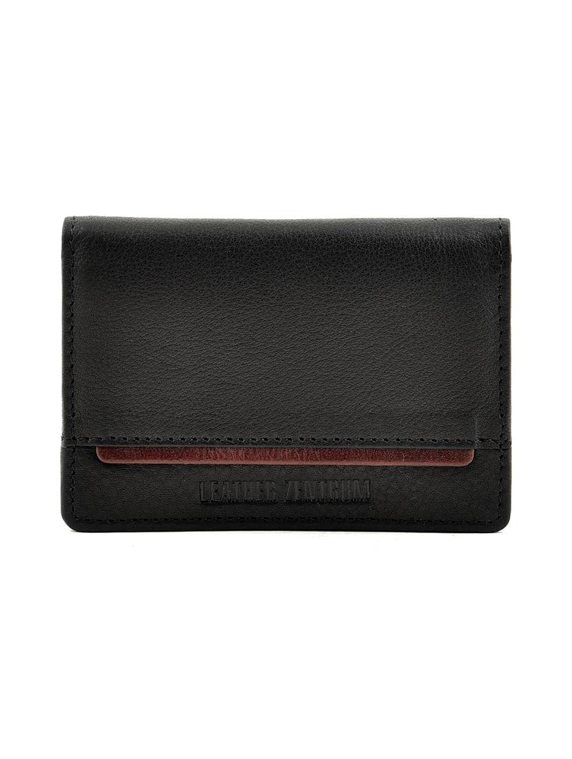 black leather card holder