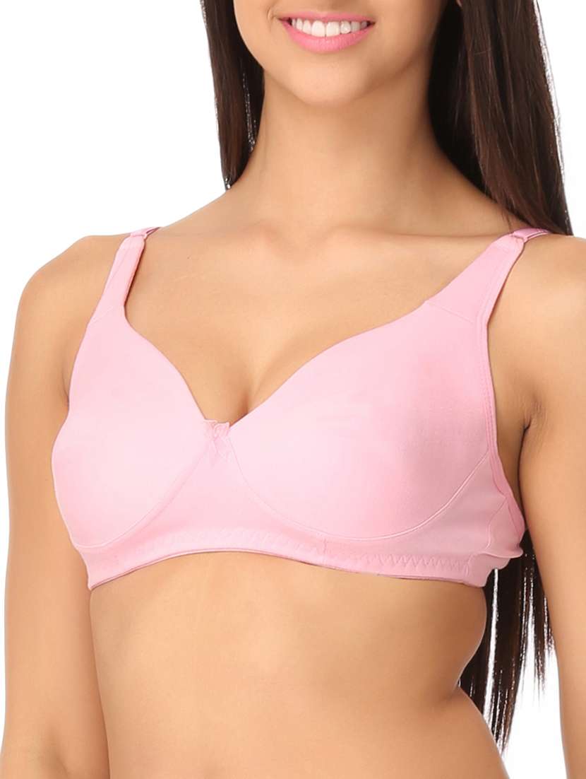 light pink cotton bra - 11112589 -  Standard Image - 1