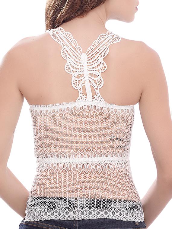 styled back laced camisole - 11113283 - Standard Image - 1