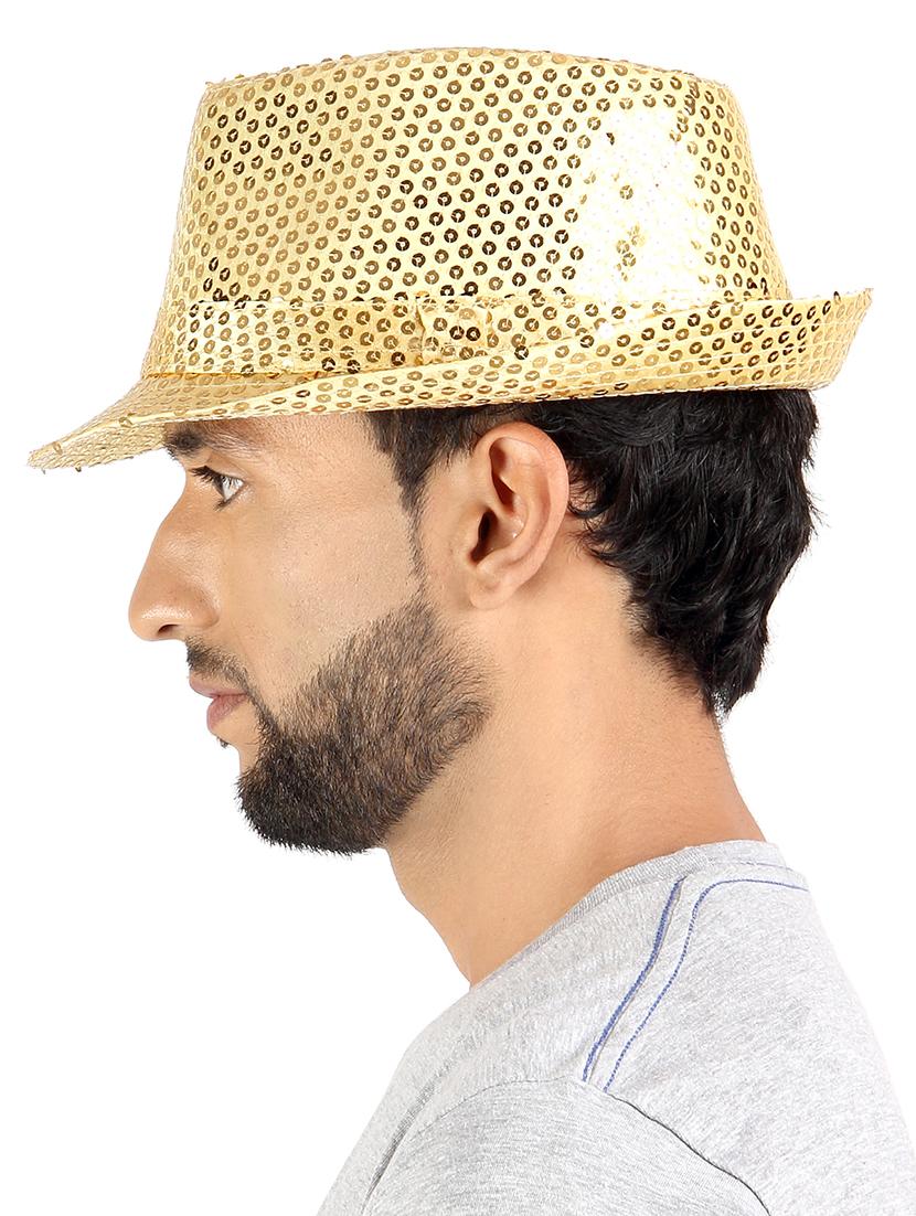 yellow cotton blend hat - 11118287 - Standard Image - 1