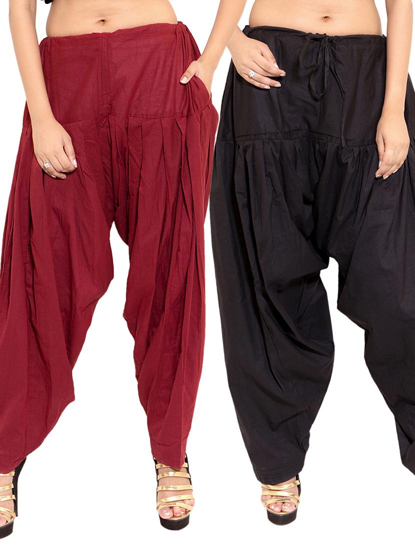 black cotton patiyala salwars