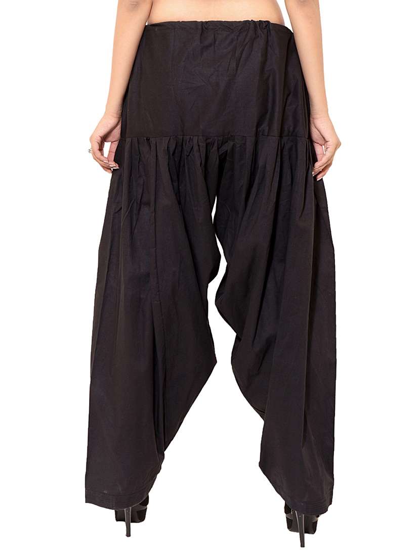 multi coloured cotton patiyala salwar (set of 2) - 11119998 -  Standard Image - 6