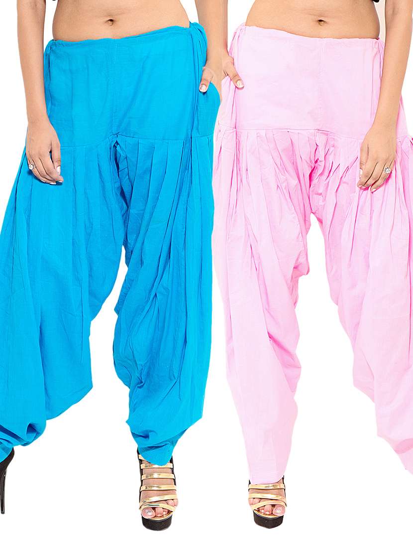 multi color cotton combo salwar - 11120037 -  Zoom Image - 0