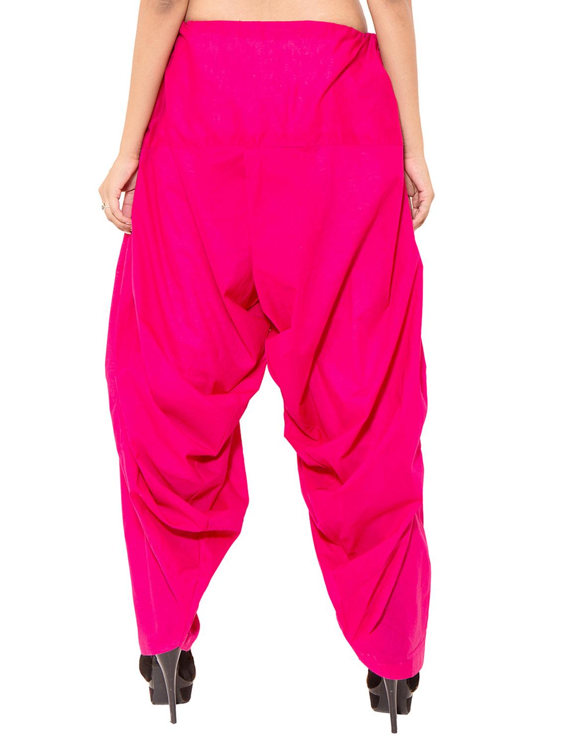 white cotton patiyala salwars - 11120046 - Standard Image - 6