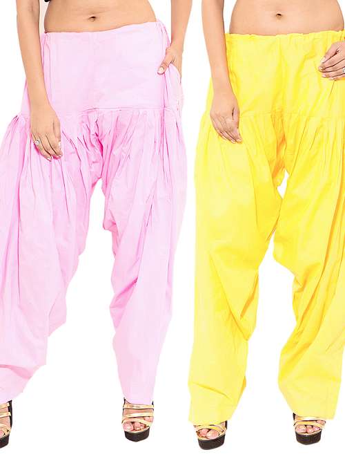 multi colored cotton combo salwars - 11120052 - Standard Image - 0