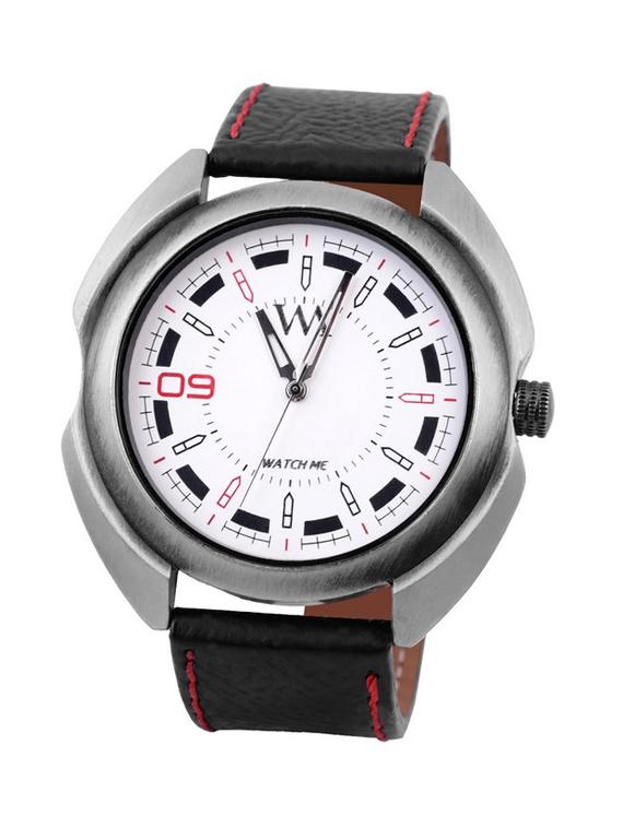 black leather wrist watch - 11123223 - Standard Image - 1