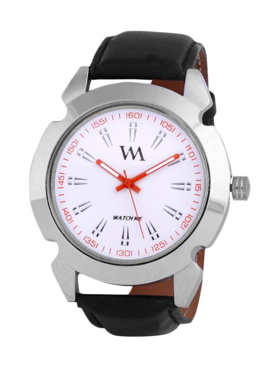 black leather wrist watch - 11123244 - Standard Image - 1