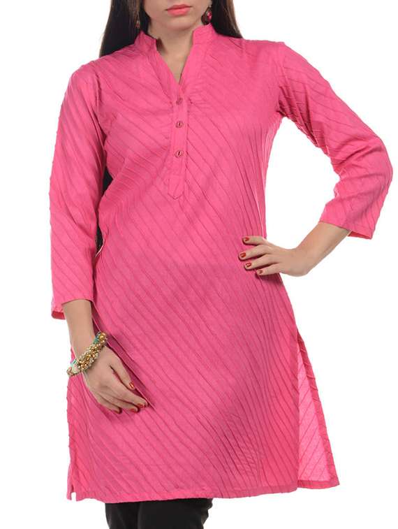 pink cotton kurta