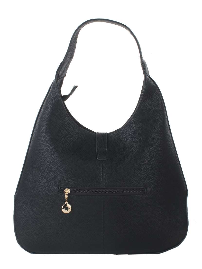 black leatherette handbag - 11131154 - Standard Image - 1