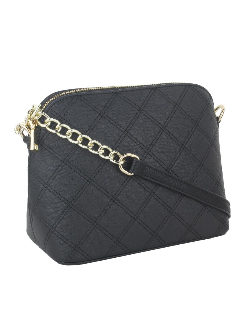 black leatherette sling bag - 11131433 - Standard Image - 4