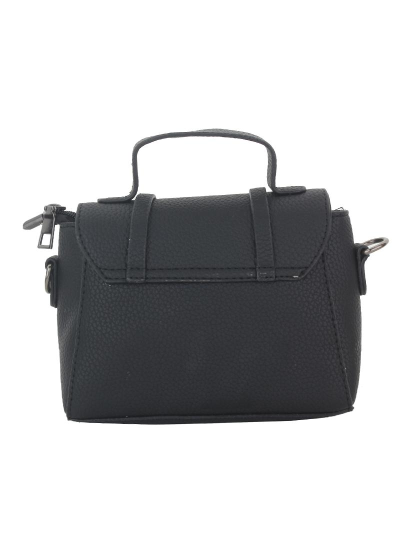 black leatherette sling bag - 11131441 -  Standard Image - 1