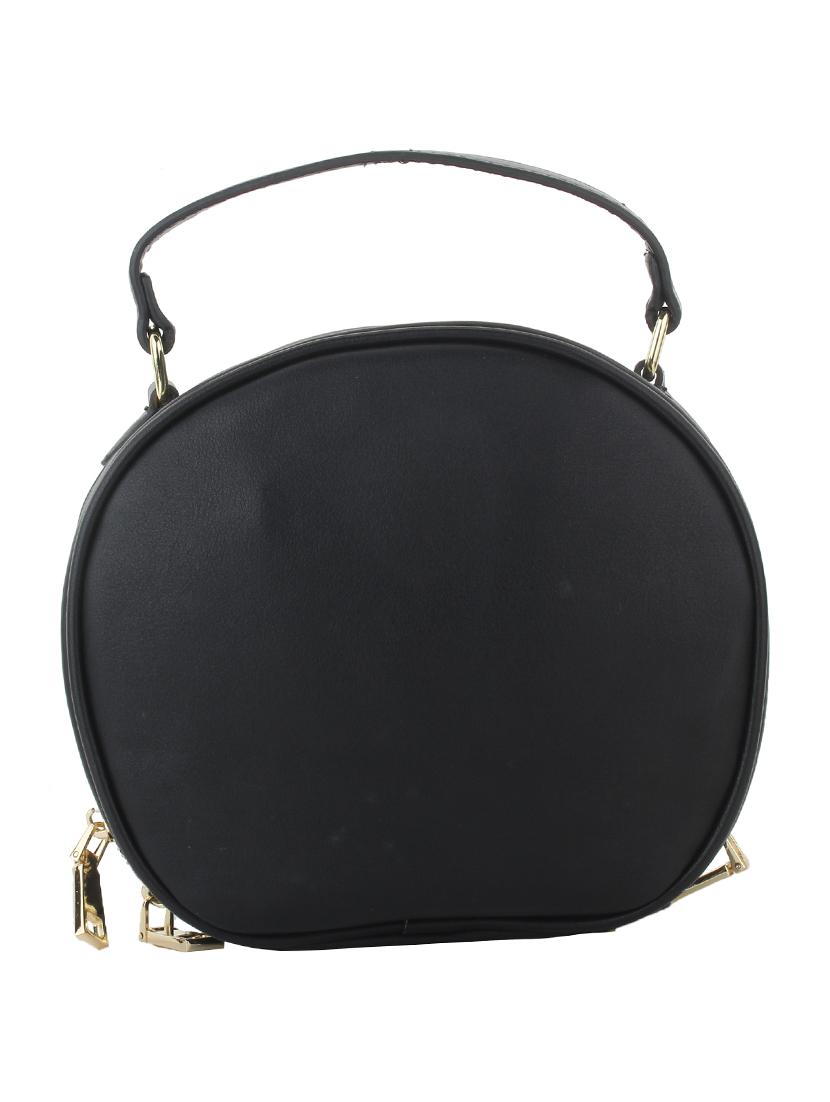black leatherette sling bag - 11131445 - Standard Image - 1