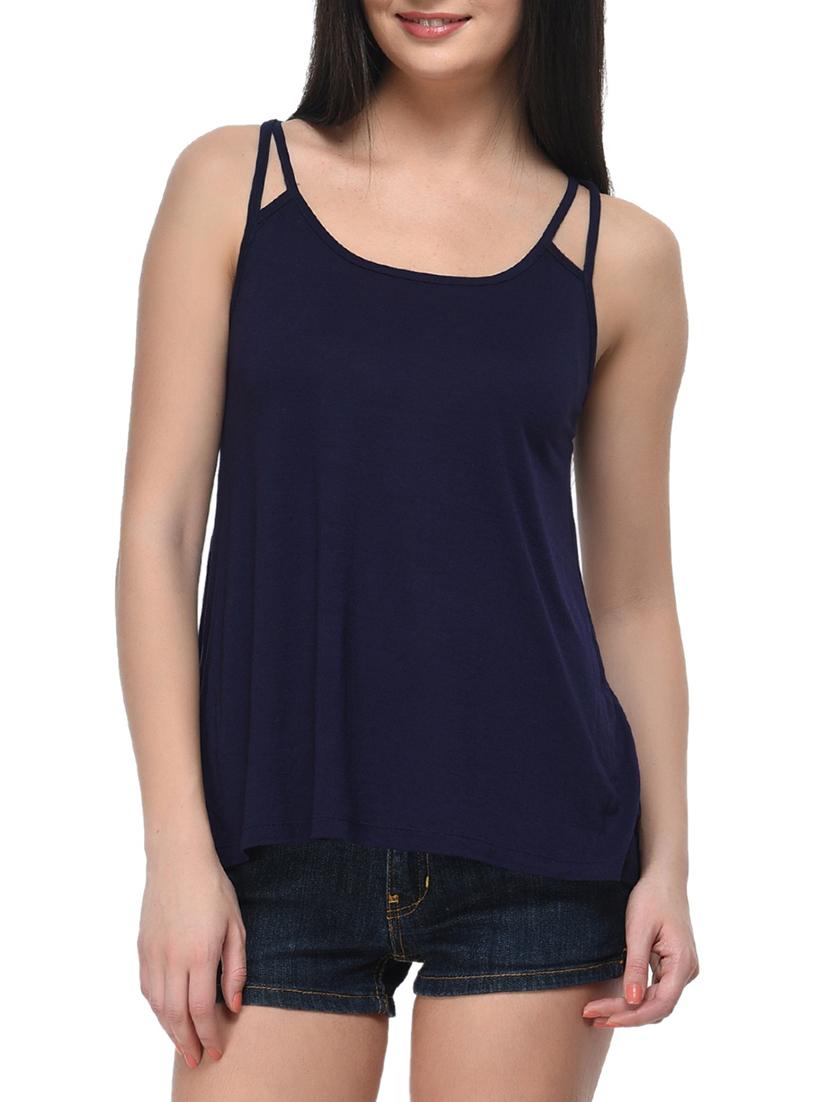 blue viscose top - 11140501 - Zoom Image - 0