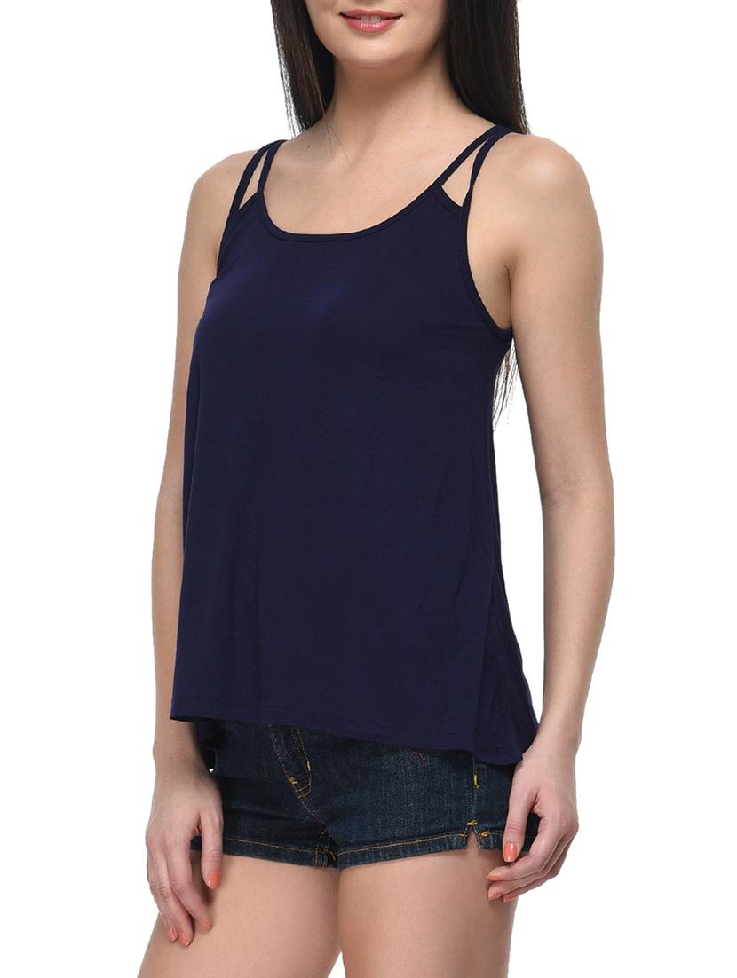 blue viscose top - 11140501 -  Standard Image - 1